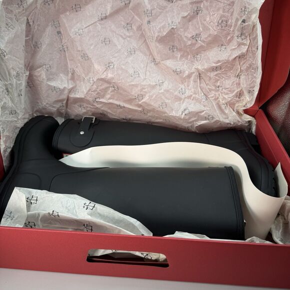 Hunter Original Tour Tall Boot, Black Winter, Rain Boot, Women’s Size 9 New - Picture 13 of 15